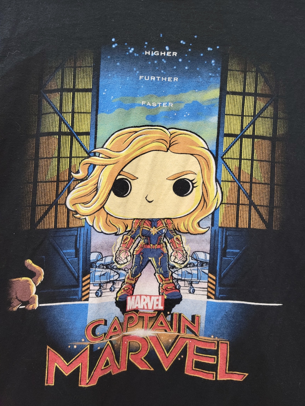Marvel Funko Pop Captain Marvel Adult Unisex Graphic Tee